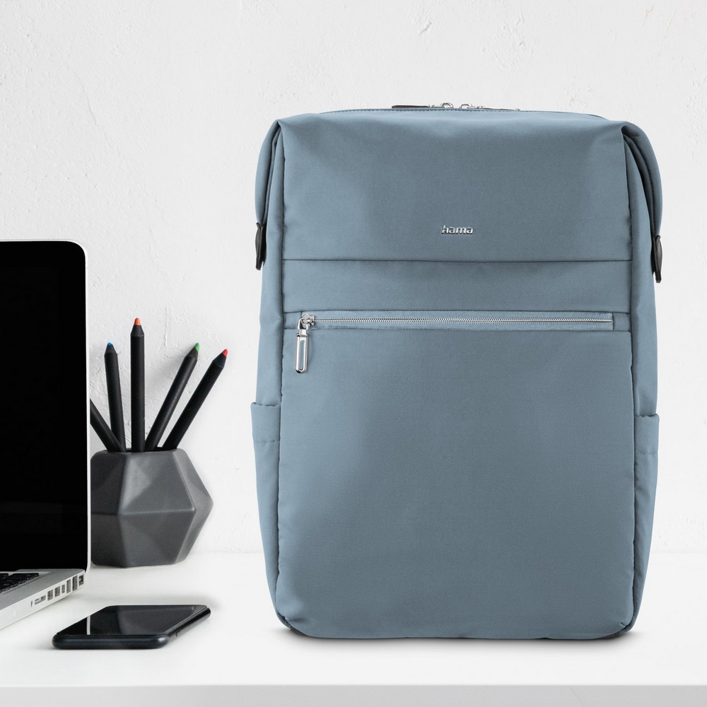 Plecak na laptopa 16,2" Hama Ultimate z nadrukiem Twojego logo, materiał: poliester, kolor: niebieski Plecak na laptopa 16,2" Hama Ultimate z nadrukiem Twojego logo, materiał: poliester, kolor: niebieski