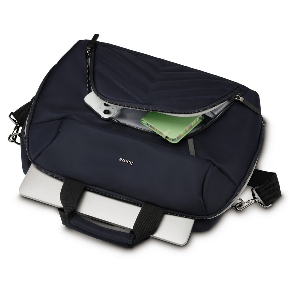 Torba na laptopa 15,6"-16,2" Hama Lightweight Premium z nadrukiem Twojego logo, materiał: rpet, kolor: granatowy Torba na laptopa 15,6"-16,2" Hama Lightweight Premium z nadrukiem Twojego logo, materiał: rpet, kolor: granatowy