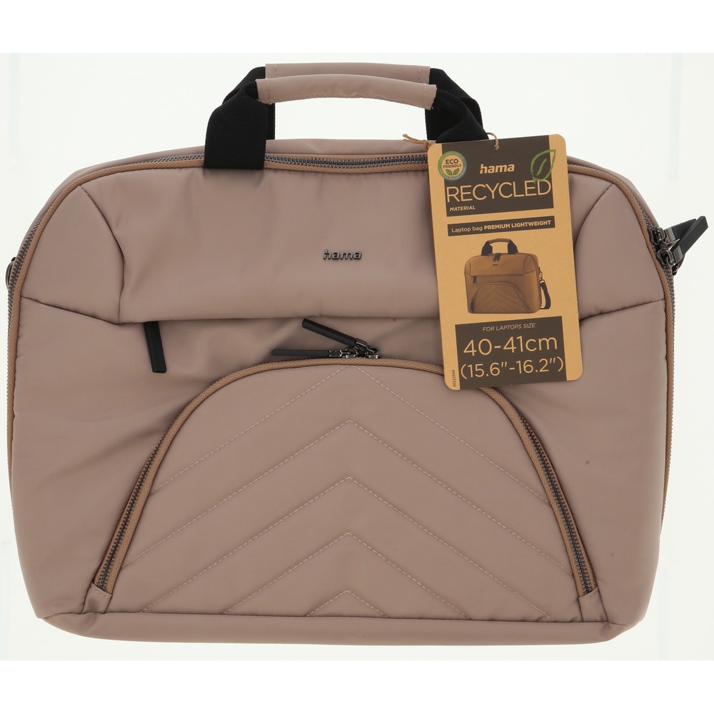 Torba na laptopa 15,6"-16,2" Hama Lightweight Premium z nadrukiem Twojego logo, materiał: rpet, kolor: beżowy Torba na laptopa 15,6"-16,2" Hama Lightweight Premium z nadrukiem Twojego logo, materiał: rpet, kolor: beżowy
