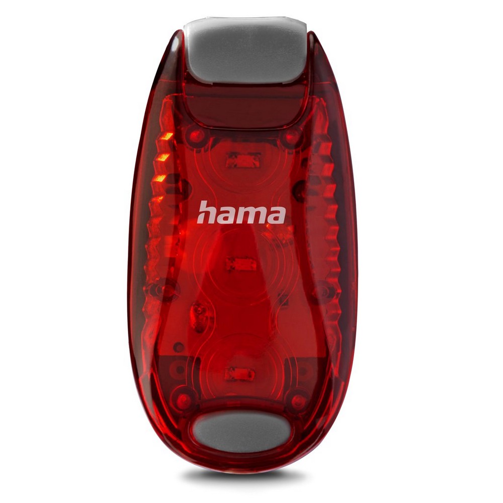 Zestaw lampek rowerowych, ostrzegawczych Hama 2 el. z nadrukiem Twojego logo, materiał: plastik, kolor: czarny Zestaw lampek rowerowych, ostrzegawczych Hama 2 el. z nadrukiem Twojego logo, materiał: plastik, kolor: czarny
