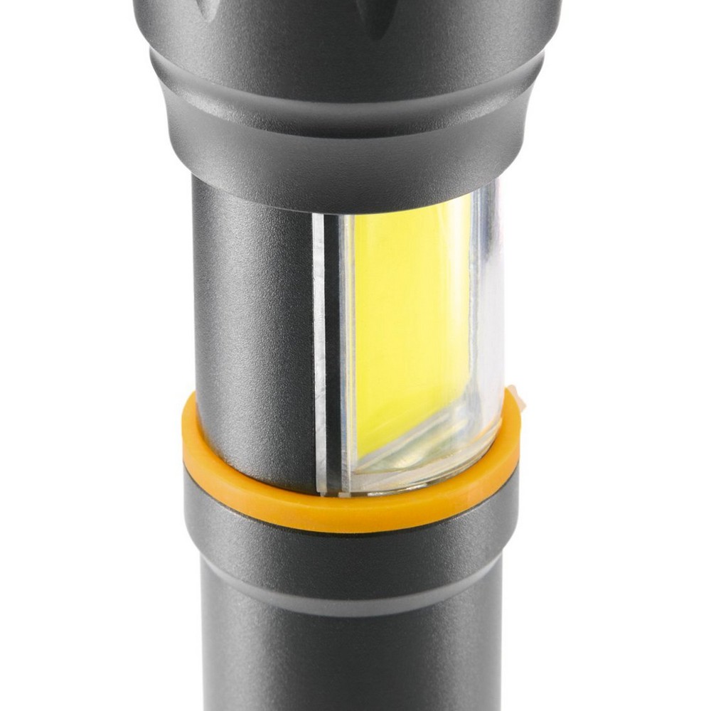 Latarka LED 2 w 1 Hama z nadrukiem Twojego logo, materiał: aluminium, kolor: czarny Latarka LED 2 w 1 Hama z nadrukiem Twojego logo, materiał: aluminium, kolor: czarny