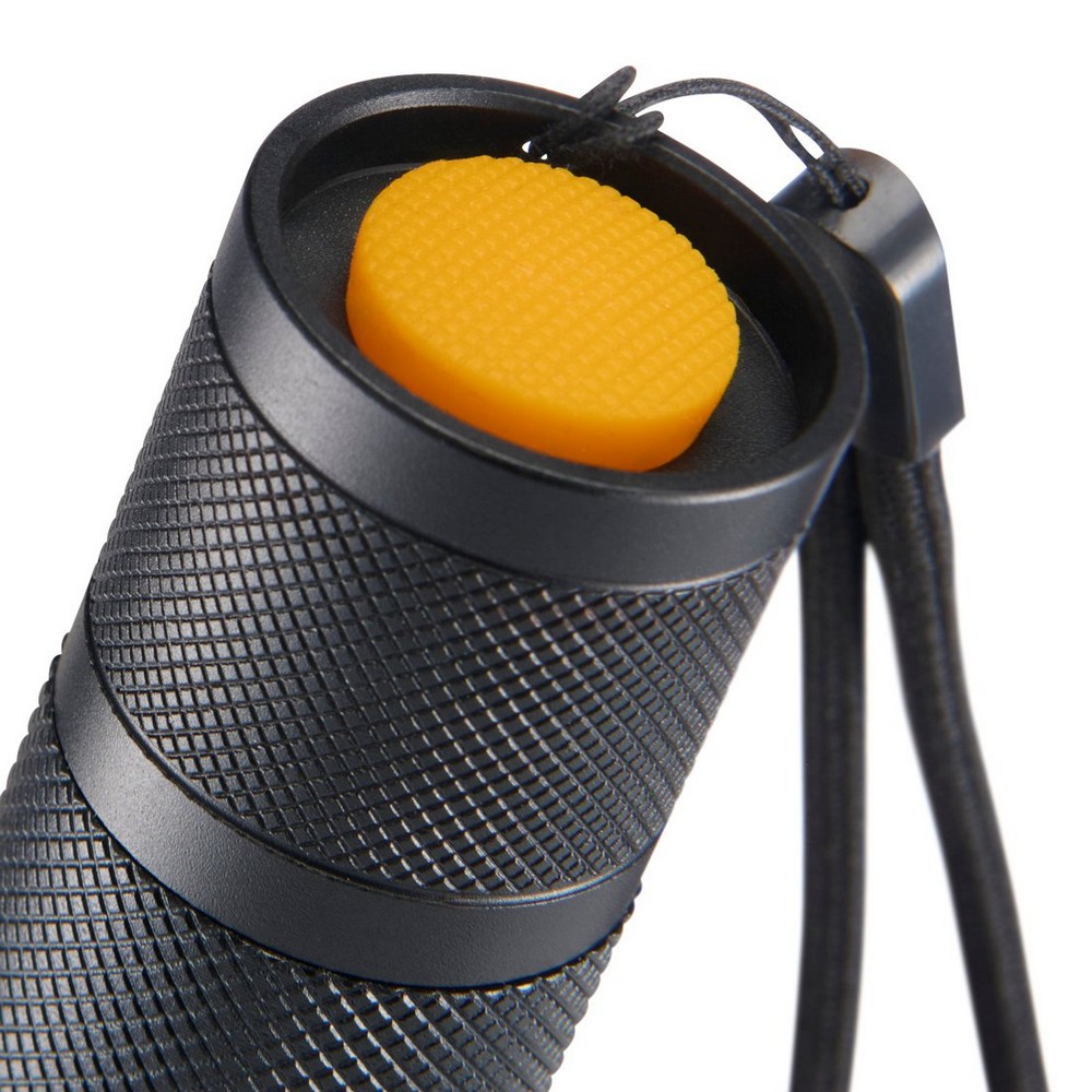 Latarka LED 2 w 1 Hama z nadrukiem Twojego logo, materiał: aluminium, kolor: czarny Latarka LED 2 w 1 Hama z nadrukiem Twojego logo, materiał: aluminium, kolor: czarny