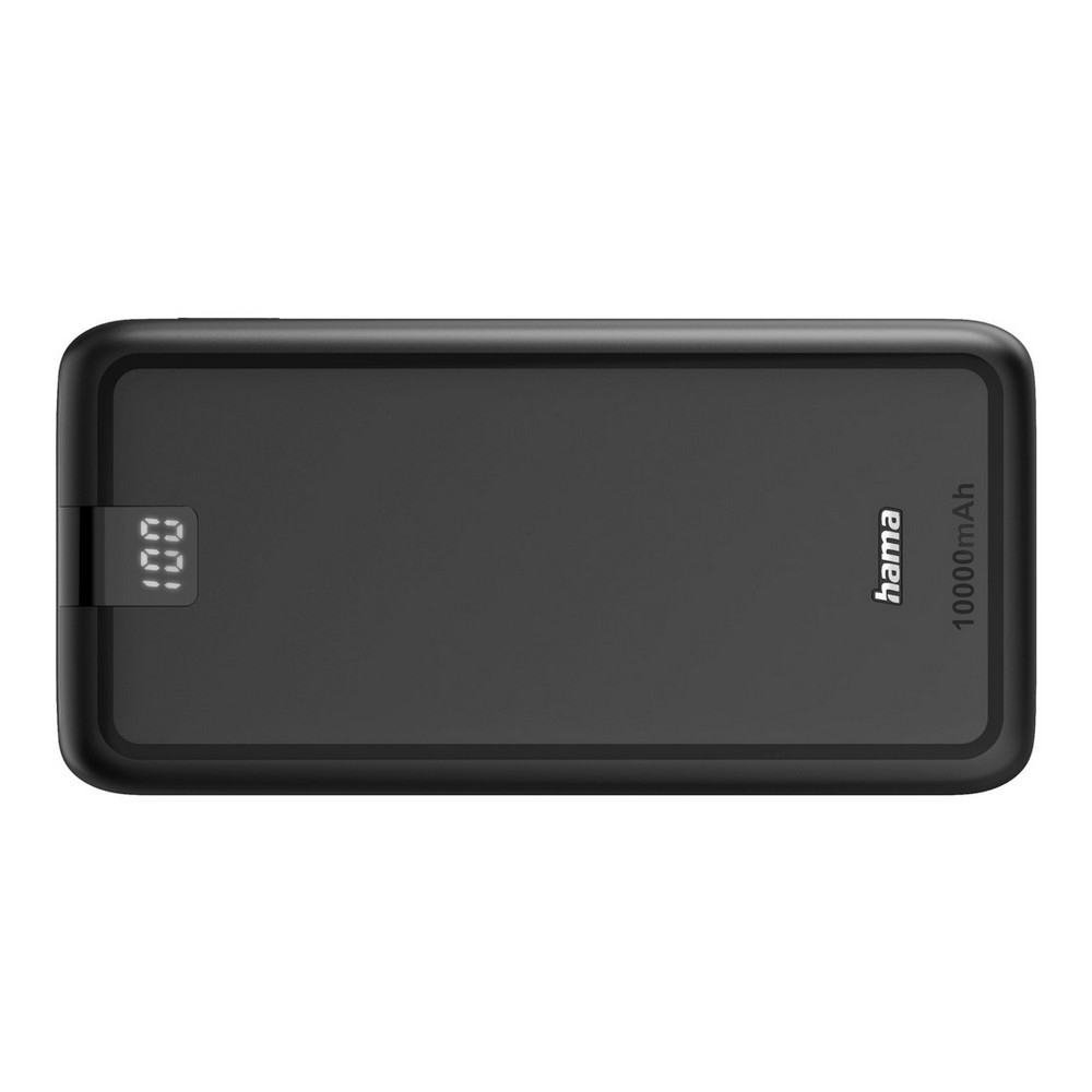 Power bank 10000 mAh Hama Power Pack Performance z nadrukiem Twojego logo, materiał: plastik, kolor: czarny Power bank 10000 mAh Hama Power Pack Performance z nadrukiem Twojego logo, materiał: plastik, kolor: czarny