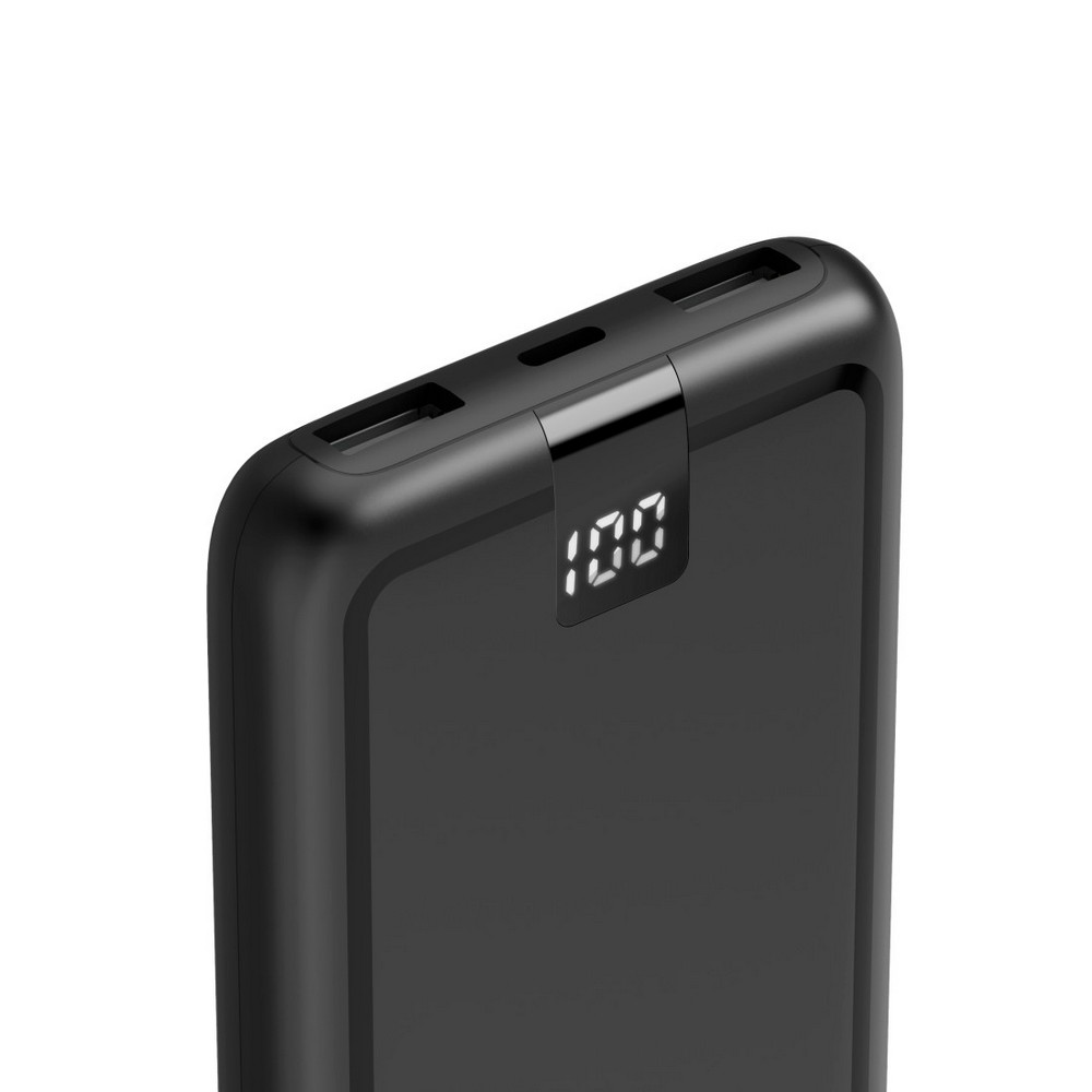 Power bank 10000 mAh Hama Power Pack Performance z nadrukiem Twojego logo, materiał: plastik, kolor: czarny Power bank 10000 mAh Hama Power Pack Performance z nadrukiem Twojego logo, materiał: plastik, kolor: czarny