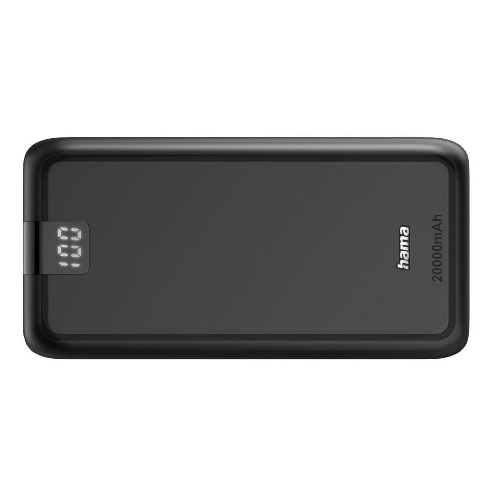 Power bank 20000 mAh Hama Power Pack Performance z nadrukiem Twojego logo, materiał: plastik, kolor: czarny Power bank 20000 mAh Hama Power Pack Performance z nadrukiem Twojego logo, materiał: plastik, kolor: czarny