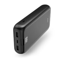Power bank 24000 mAh Hama Power Pack Performance z nadrukiem Twojego logo, materiał: plastik, kolor: czarny