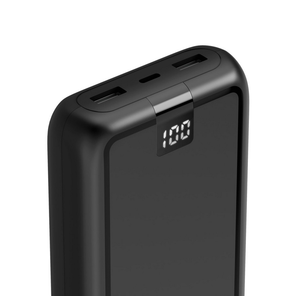 Power bank 24000 mAh Hama Power Pack Performance z nadrukiem Twojego logo, materiał: plastik, kolor: czarny Power bank 24000 mAh Hama Power Pack Performance z nadrukiem Twojego logo, materiał: plastik, kolor: czarny