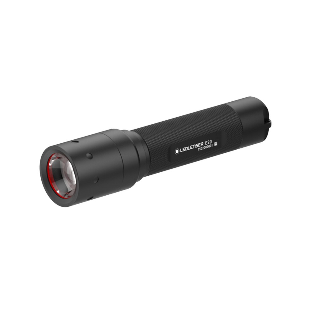 Latarka Ledlenser E20 z nadrukiem Twojego logo, materiał: aluminium, kolor: czarny Latarka Ledlenser E20 z nadrukiem Twojego logo, materiał: aluminium, kolor: czarny