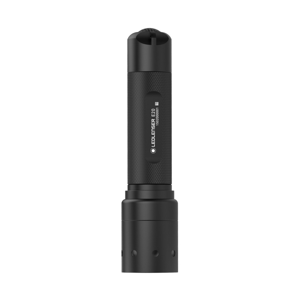 Latarka Ledlenser E20 z nadrukiem Twojego logo, materiał: aluminium, kolor: czarny Latarka Ledlenser E20 z nadrukiem Twojego logo, materiał: aluminium, kolor: czarny