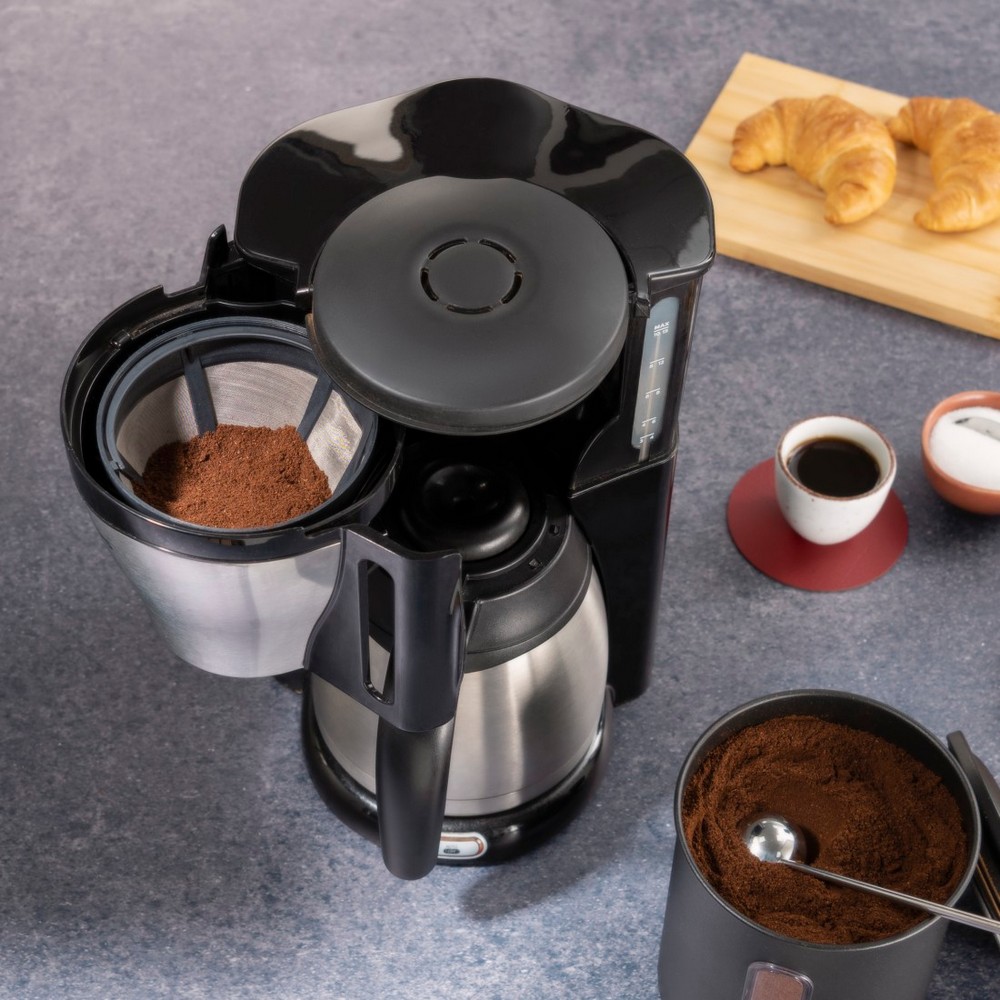 Pojemnik na kawę 500g Xavax z nadrukiem Twojego logo, materiał: stal nierdzewna, stal, kolor: czarny Pojemnik na kawę 500g Xavax z nadrukiem Twojego logo, materiał: stal nierdzewna, stal, kolor: czarny